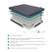 MT-H11CK - 11" California King Gel-Infused Memory Foam Hybrid Mattress image