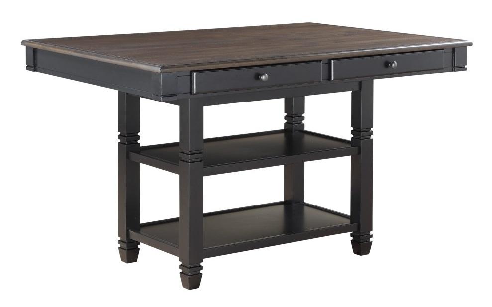 Baywater Counter Height Table in Natural and Black 5705BK-36