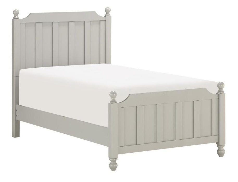 Wellsummer Twin Panel Bed in Gray 1803GYT-1