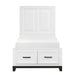 1450WHT-1-Youth (3) Twin Platform Bed with Footboard Storage image