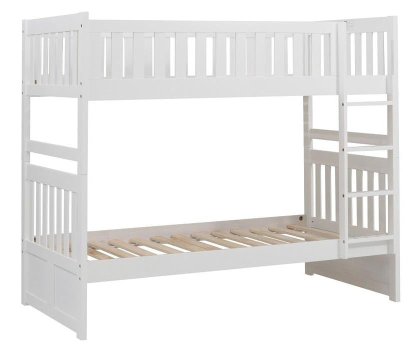 Galen Twin/Twin Bunk Bed in White B2053W-1