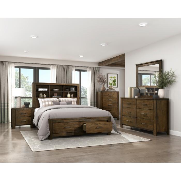 1592K-1CK-Bedroom (3) California King Platform Bed with Footboard Storage