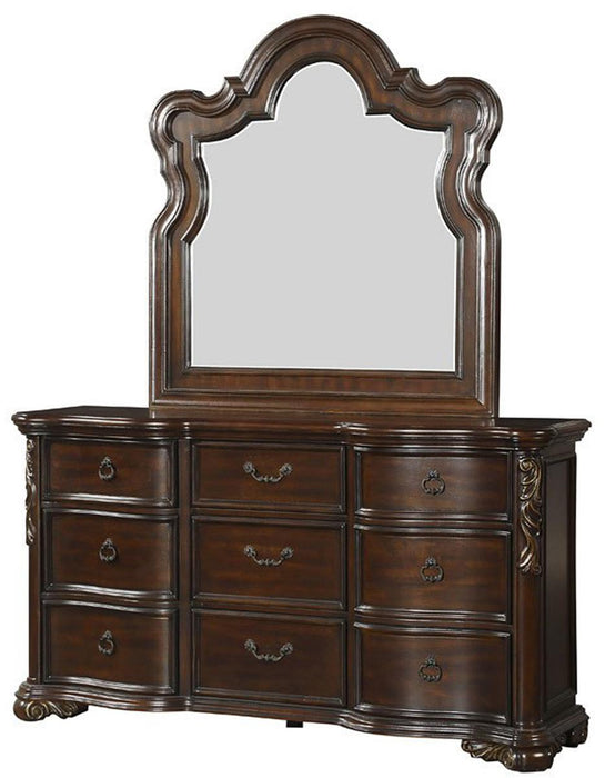 Royal Highlands 9 Drawer Dresser in Rich Cherry 1603-5