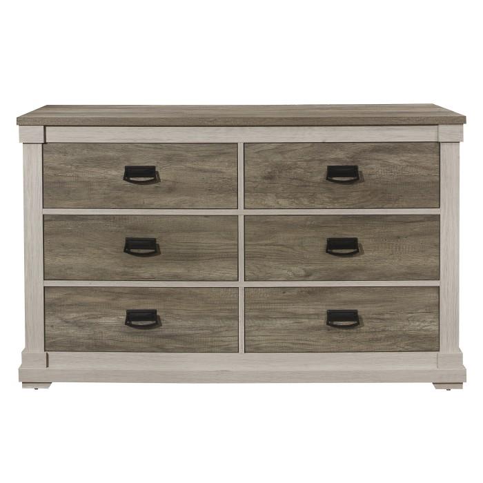 Arcadia Dresser in White & Weathered Gray 1677-5