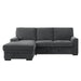 9468CC2LC2R - (2)2-Piece Sectional with Pull-out Bed and Left Chaise with Hidden Storage image