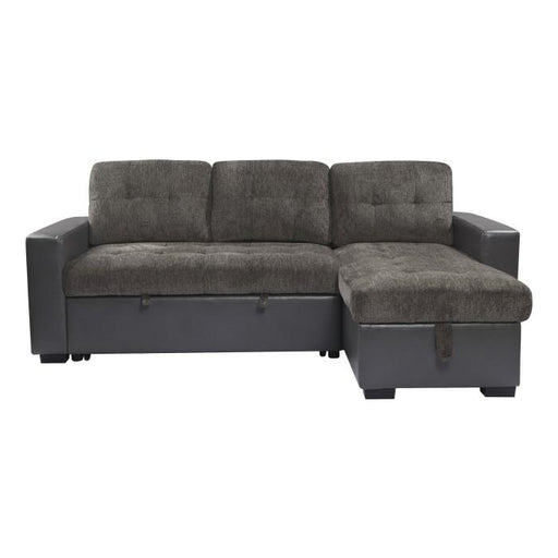 9540GYSC - (2)2-Piece Reversible Sectional with Pull-out Bed and Hidden Storage image