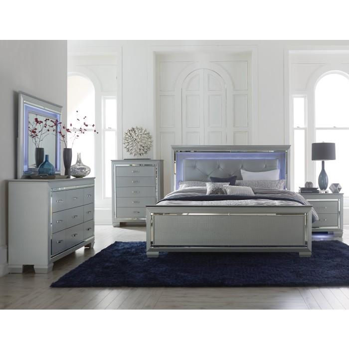 Allura (3)California King Bed, LED Lighting