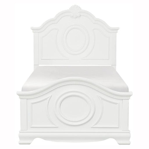 Lucida Twin Panel Bed in White 2039TW-1 image