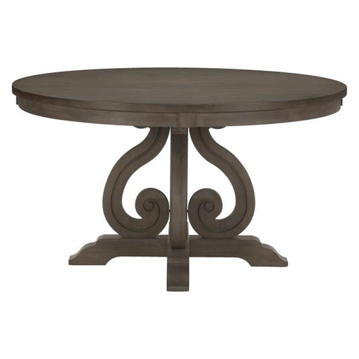 Toulon Round Dining Table in Dark Pewter 5438-54 image