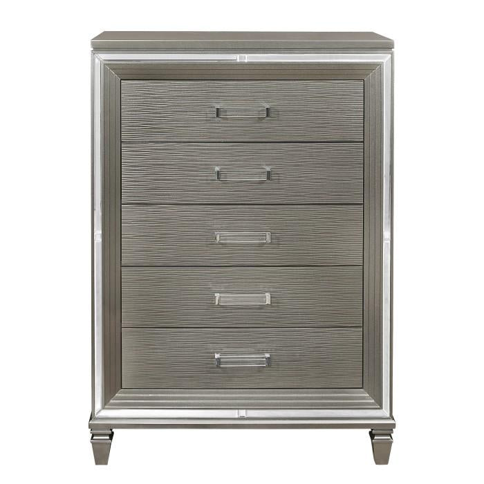 Tamsin Chest in Silver Grey Metallic 1616-9