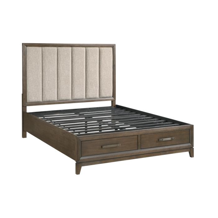 Cambridge (3) Queen Platform Bed with Footboard Storage