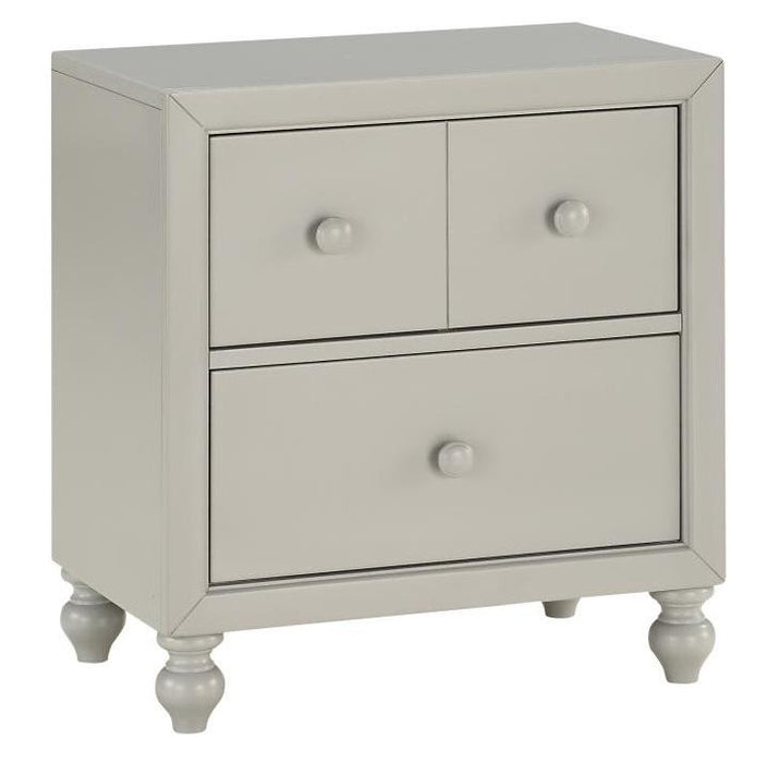 Wellsummer 2 Drawer Nightstand in Gray 1803GY-4