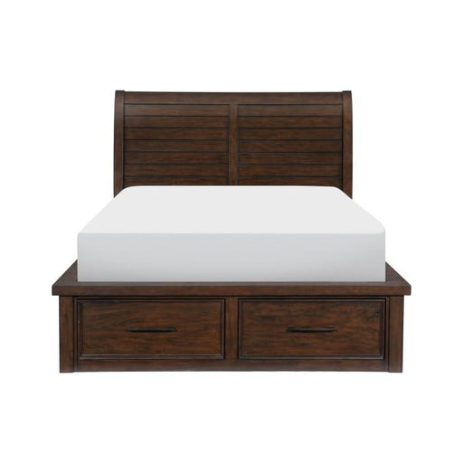 Logandale (4) California King Platform Bed with Footboard Storage image