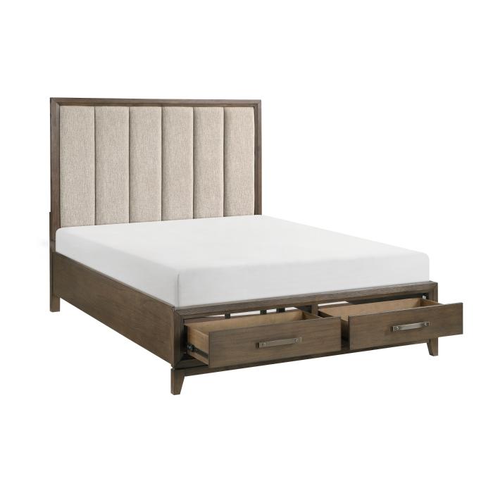 Cambridge (3) Queen Platform Bed with Footboard Storage