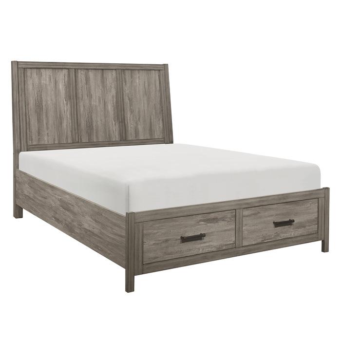 Bainbridge (3) Eastern King Platform Bed with Footboard Storage