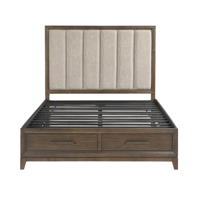 Cambridge (3) Queen Platform Bed with Footboard Storage