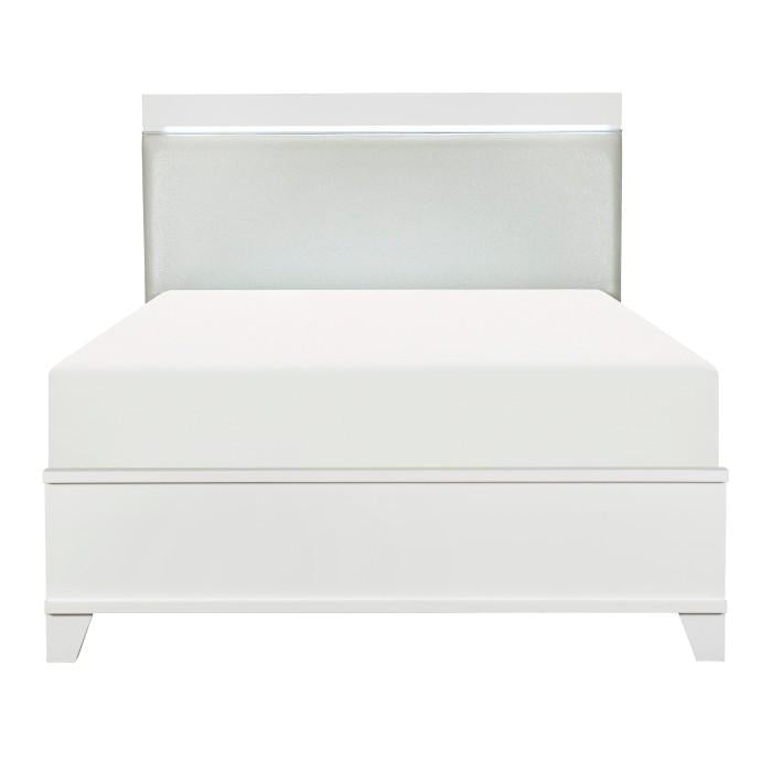 Kerren King Platform Bed in White 1678WK-1EK image