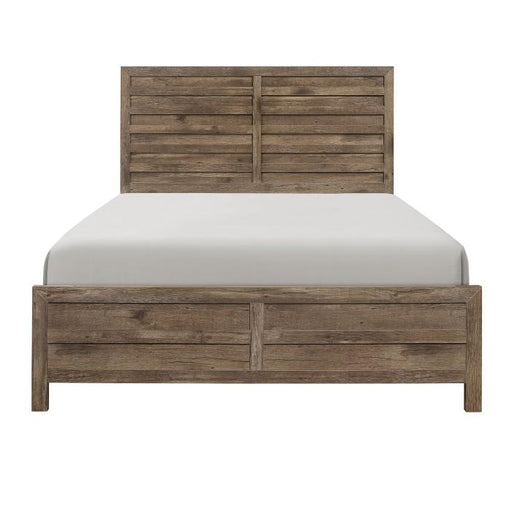 Mandan Full Panel Bed in Weathered Pine 1910F-1 image