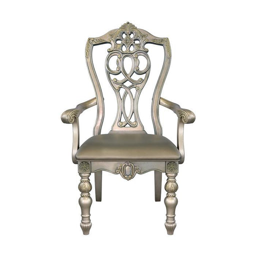 Catalonia Arm Chair in Platinum Gold (Set of 2) image