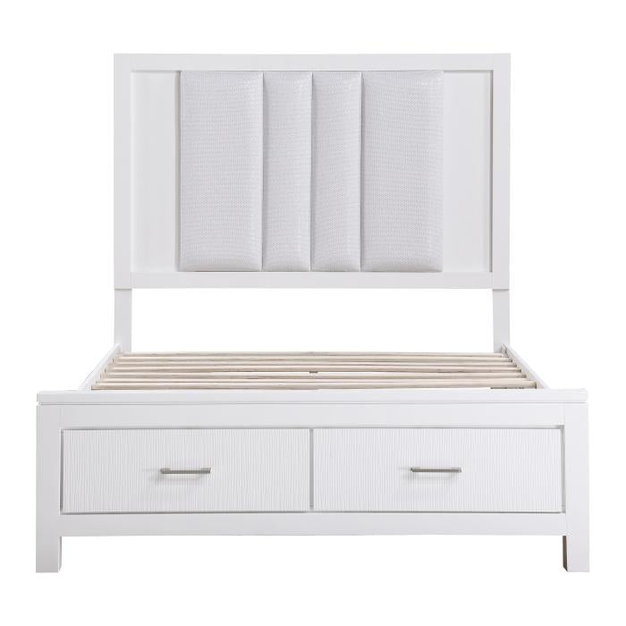 Prism (3) Eastern King Platform Bed with Footboard Storage