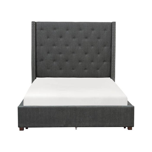 5877GY-1 - (2)Queen Platform Bed image