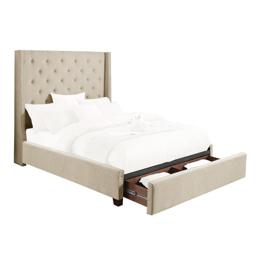 5877KBE-1CKDW - (3)California King Platform Bed with Storage Footboard image