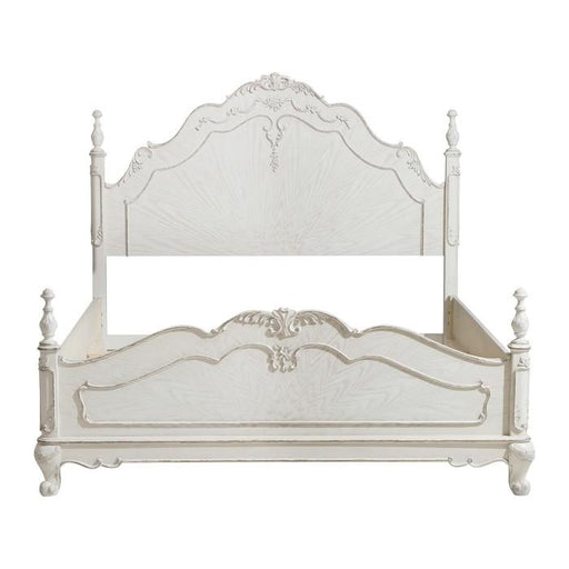 Cinderella Queen Poster Bed in Antique White 1386NW-1 image