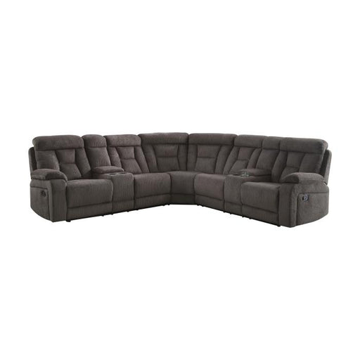 9914CHSC - (3)3-Piece Reclining Sectional with 2 Consoles image