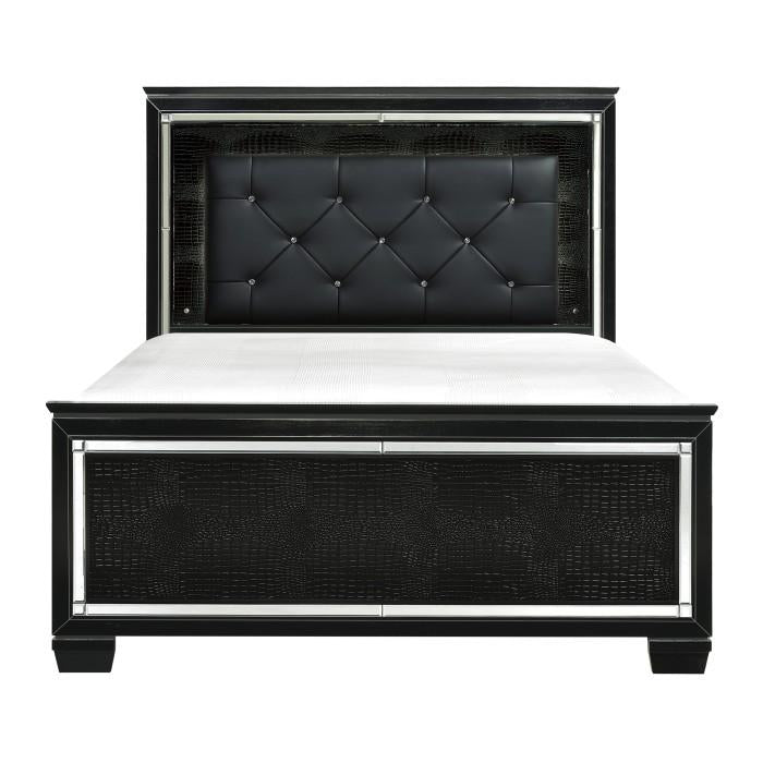 Allura Full Panel Bed in Black 1916FBK-1 image