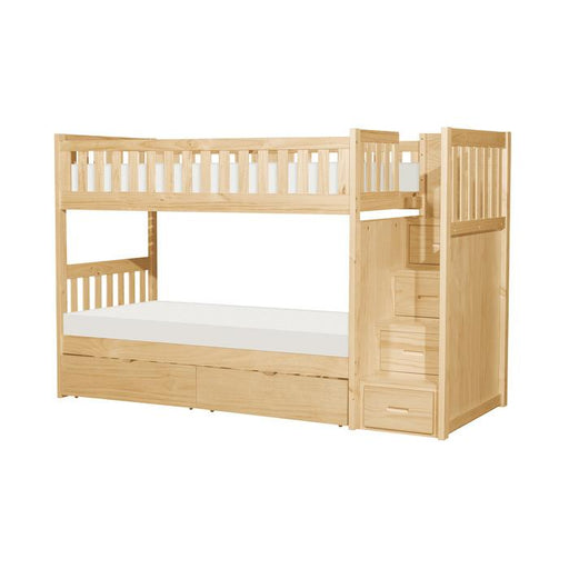 B2043SB-1T - (5) Twin/Twin Step Bunk Bed with Storage Boxes image