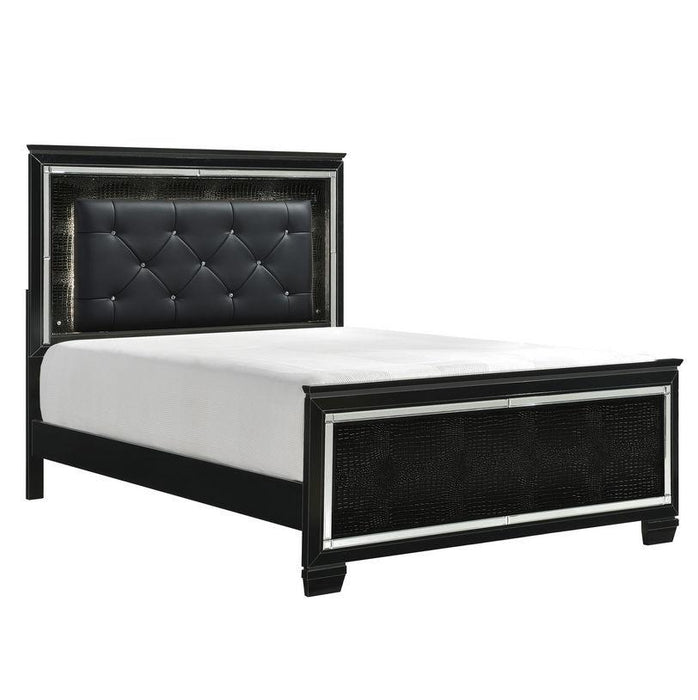 Allura King Panel Bed in Black 1916KBK-1EK