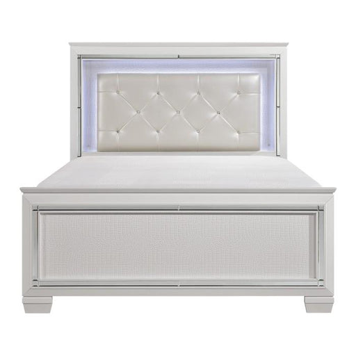 Allura King Panel Bed in White 1916KW-1EK image