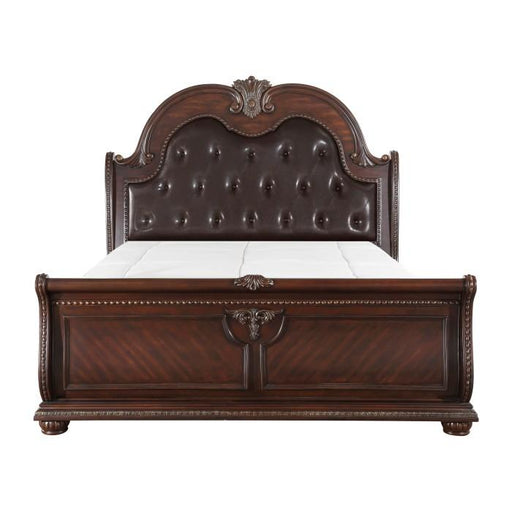 Cavalier Queen Sleigh Bed in Dark Cherry 1757-1 image