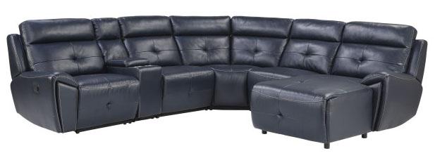 Avenue Armless Reclining Chair in Navy 9469NVB-AR