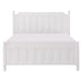 Wellsummer Full Panel Bed in White 1803WF-1 image