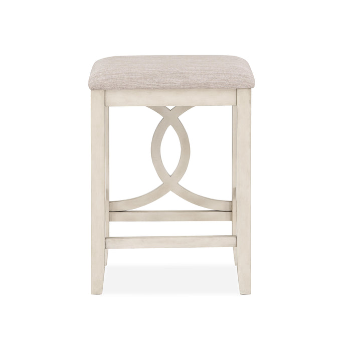 BELLA COUNTER TABLE & 2 STOOLS -2 TONE BISQUE