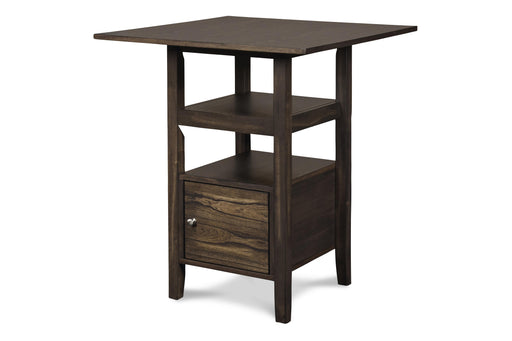 DERBY COUNTER TABLE & 4 STOOLS (SET) - CHOCOLATE image