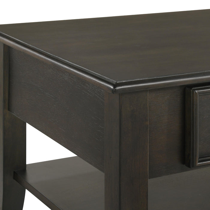 EVANDER COFFEE TABLE WITH DRAWER-ESPRESSO