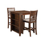 GIA 30" COUNTER TABLE W/2 CHAIRS & STG SHELF-CHERRY image