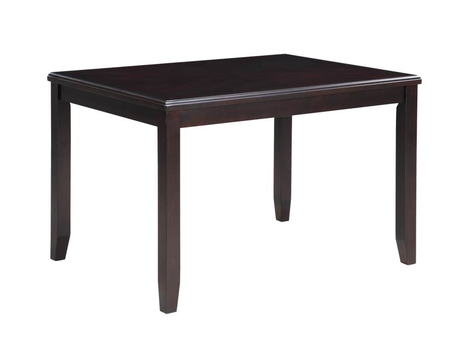 GIA 5PC 48" RECT. DINING TABLE & 4 CHAIRS-EBONY