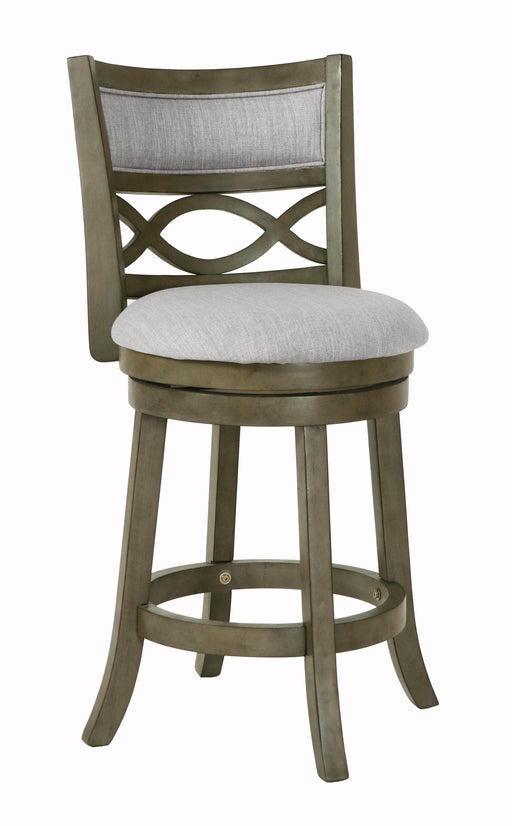 MANCHESTER 24" COUNTER STOOL-ANT GRAY W/FABRIC SEAT image