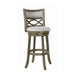 MANCHESTER 29" BAR STOOL-ANT GRAY W/FABRIC SEAT image