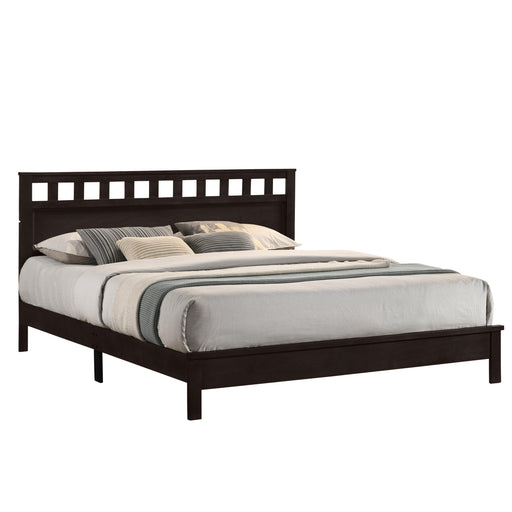 PISCES 6/6 EK PANEL BED-HB/FB/RAILS-MERLOT image