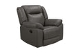 TAGGART LEATHER ROCKER RECLINER-GRAY image