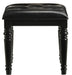 VALENTINO VANITY TABLE STOOL-BLACK image
