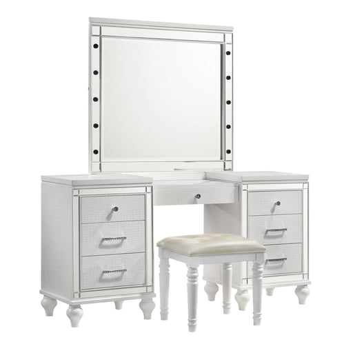 VALENTINO VANITY TABLE MIRROR (BULBS NOT INCLUDED)-WHITE image