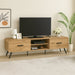 Rowan 71" Low Profile Tv Console-Natural