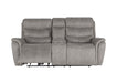 Kamari Console Loveseat W/Pwr Hr & Fr-Gray