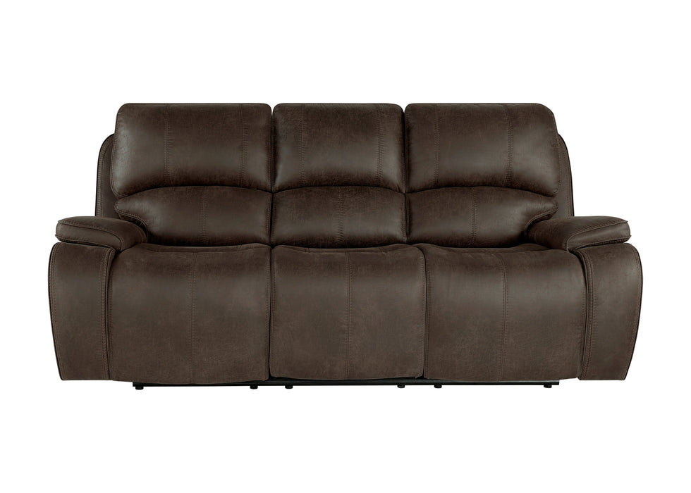 Brookings Sofa W/Pwr Hr & Fr-Brown