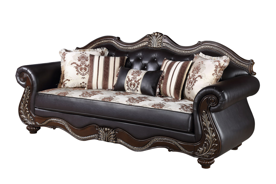 Maximus Sofa Frame, Seat Cushions, Arms, Legs & 5 Pillows